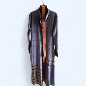 Zaful Gray Long Dress with Plaid